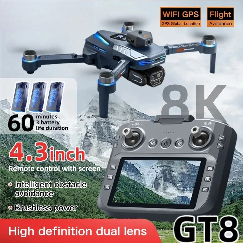Rc Hobby China - Original GT8 Drohne 8K Professionelle Doppelkamera