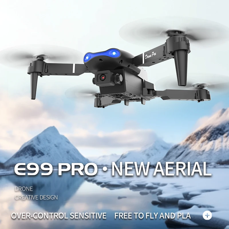 Rc Hobby Wholesale - E99Pro Faltbarer RC-Helikopter 4K 5G WIFI
