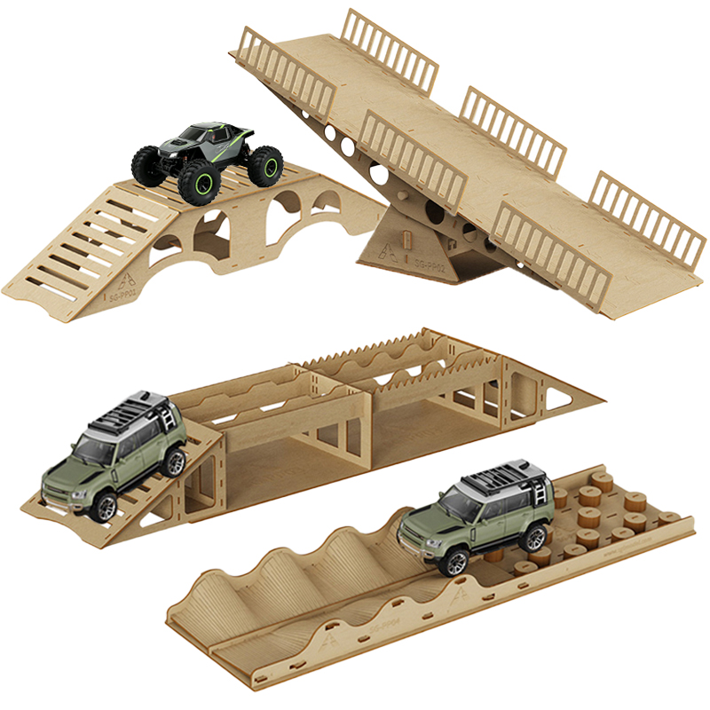 Rc Hobby China - Zubehör: Simuliertes Offroad-Hindernis aus Holz, geeignet