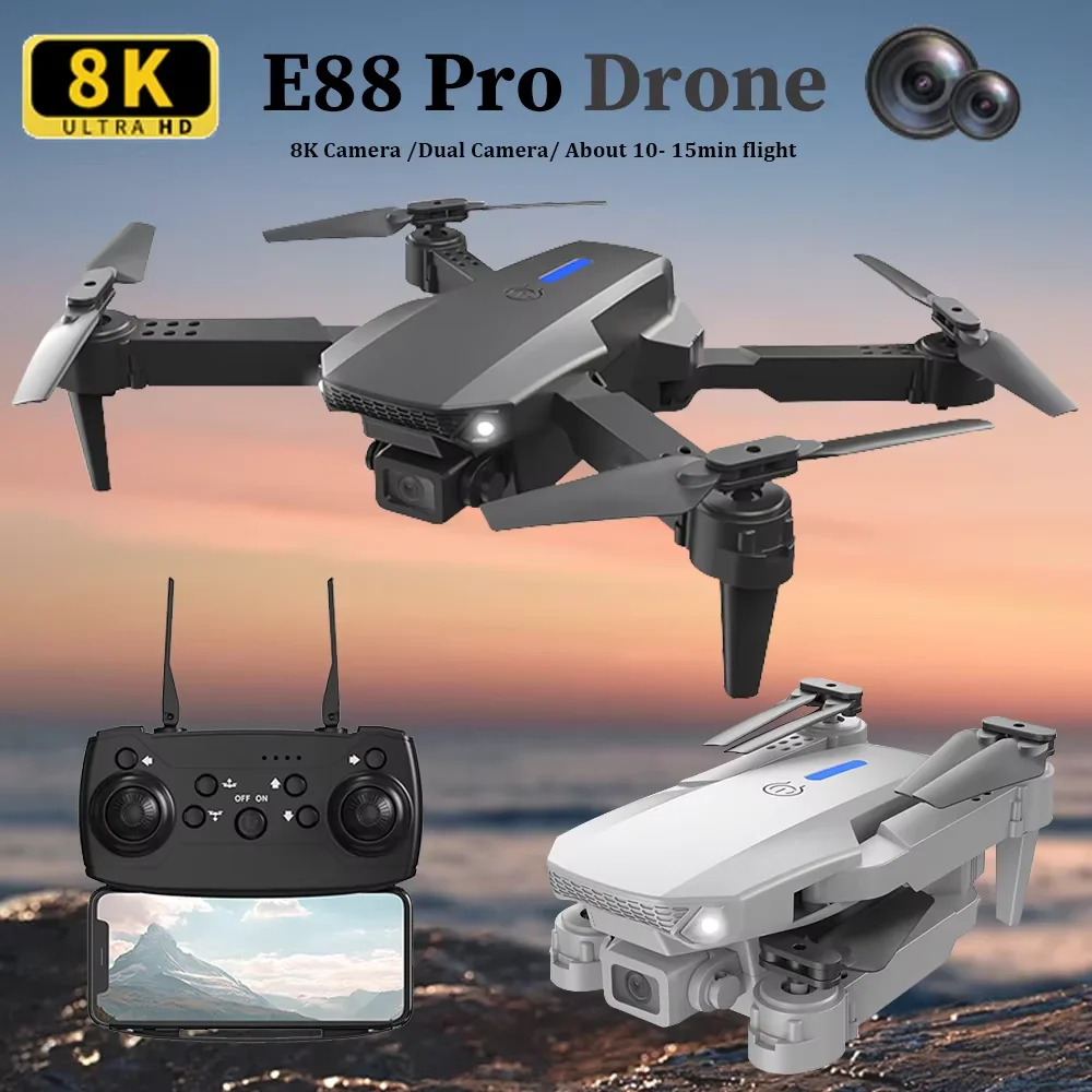 Rc Hobby Wholesale - E88 HD 4K Faltbare RC-Drohne mit