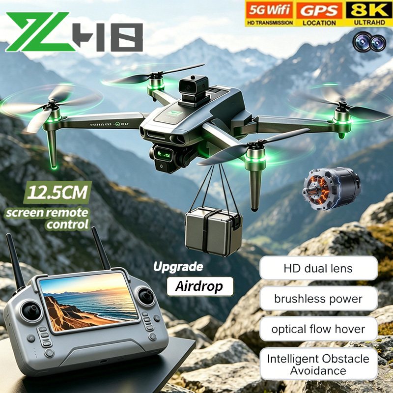 Rc Plane Hobby Zone - Mini-Drohne ZH8 Professionelle 8K-Drohne mit Fernbedienung