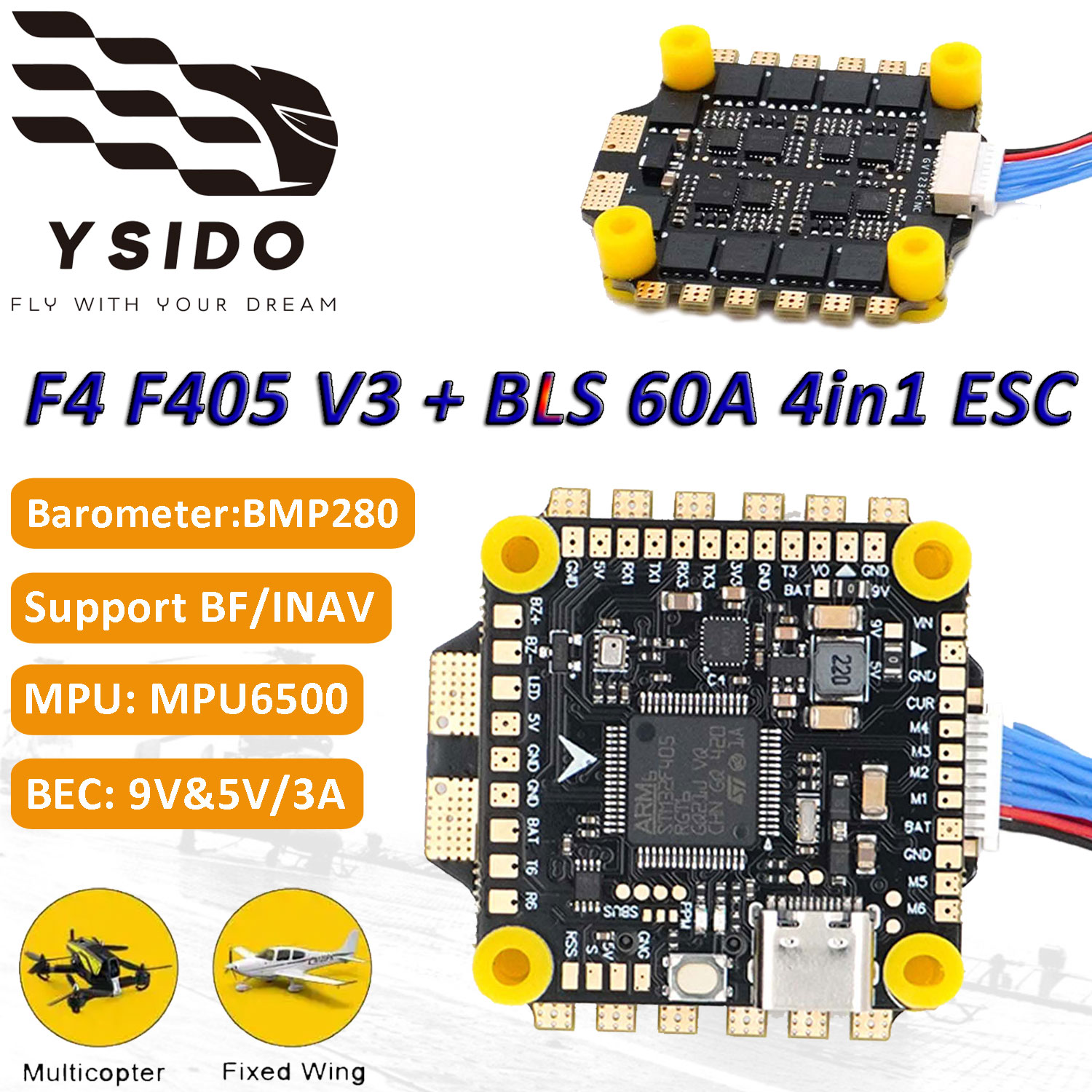 Rc Plane Hobby Zone - F405 V3 Flight Controller Zuverlässiges Steuermodul