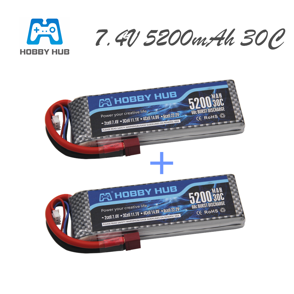 Rc Roc Hobby - 7,4 V 5200 mAh 30C 2S