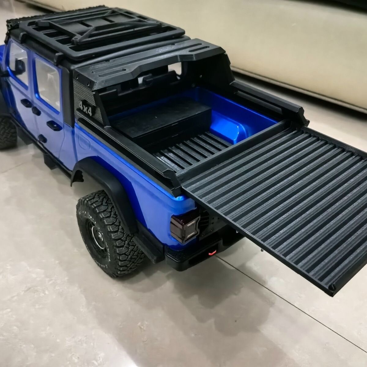 Rc Hobby Crawler - RC einziehbares Heckbett für RLAARLO JK07,