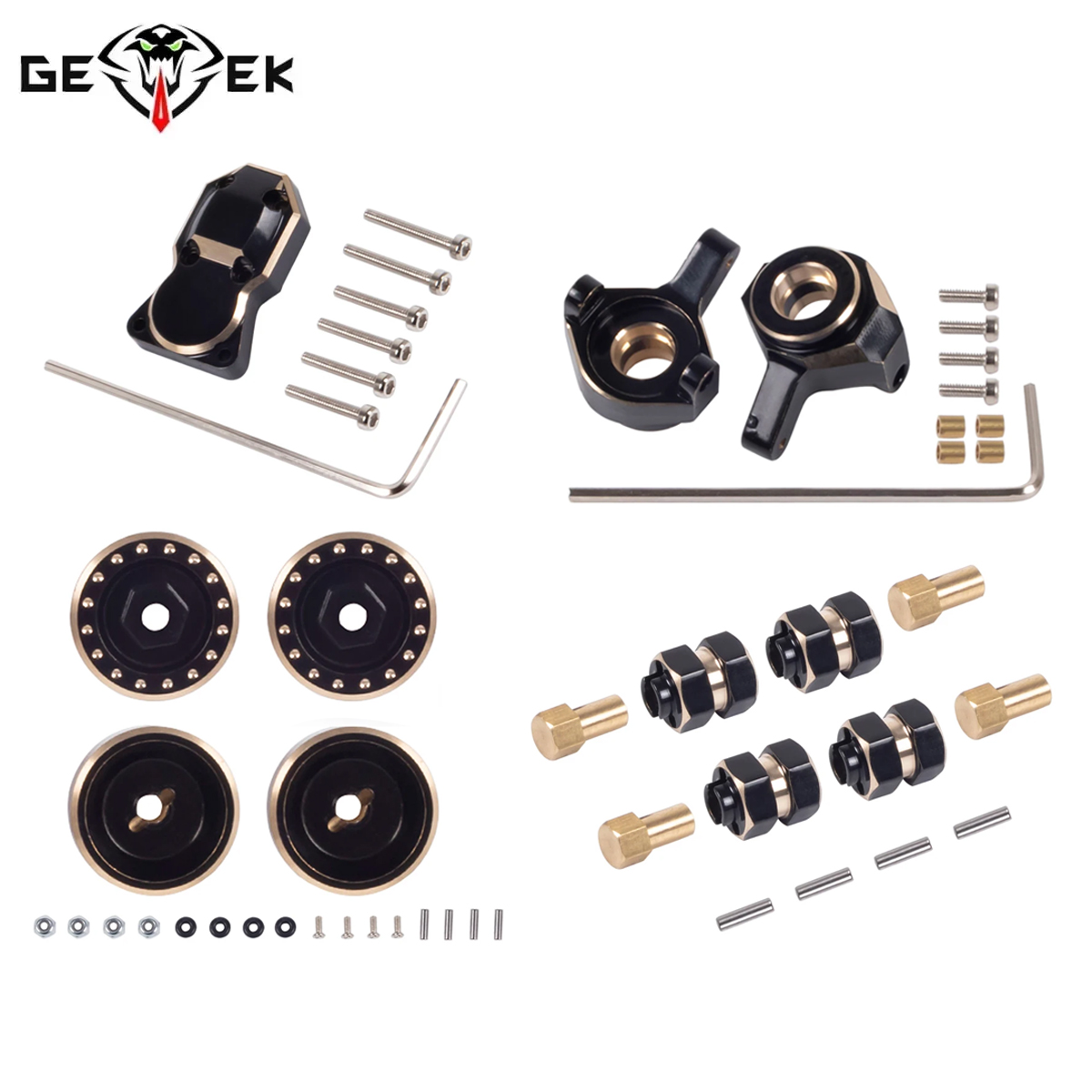Rc Hobby Crawler - Messing-Gegengewicht Lenkknöchel Radnabe für 1/24 RC