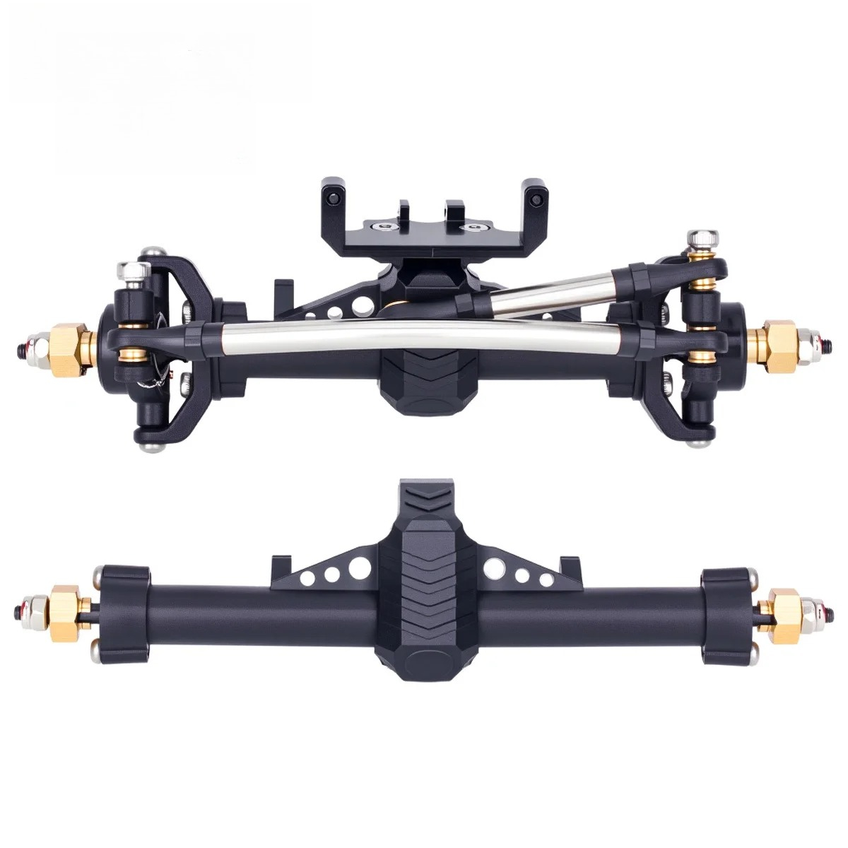 Rc Hobby Crawler - Kunststoff SCX24 Vorder- und Hinterachs-Set mit