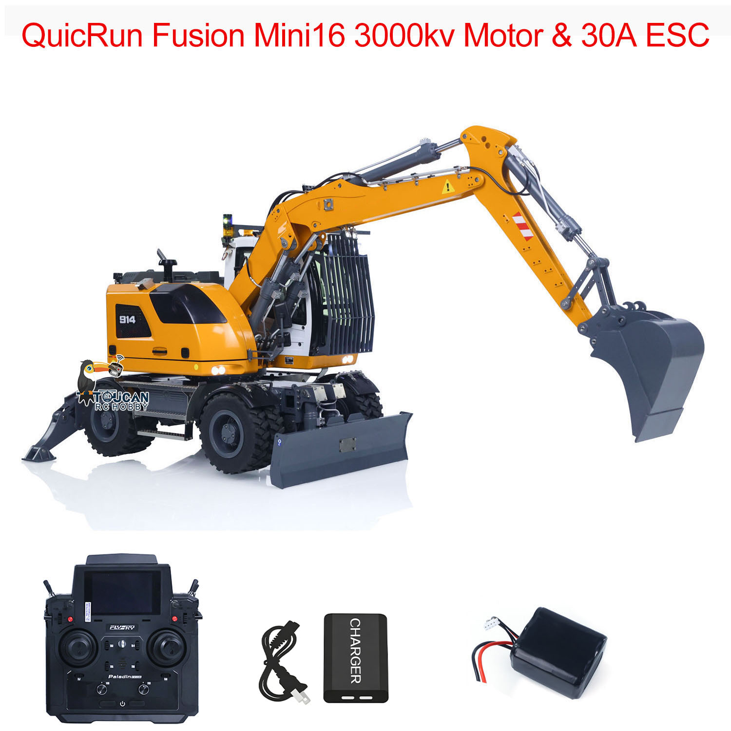 Rc Hobby Excavator - RTR 1/14 RC Hydraulikbagger LR914 8-Kanal-Ventile