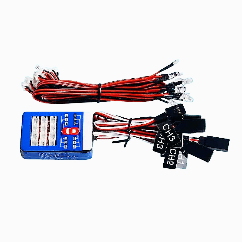 Yunshen Rc Hobby - Tamiya ferngesteuertes Modellauto, 12 LED-Lichtgruppen, dreifach