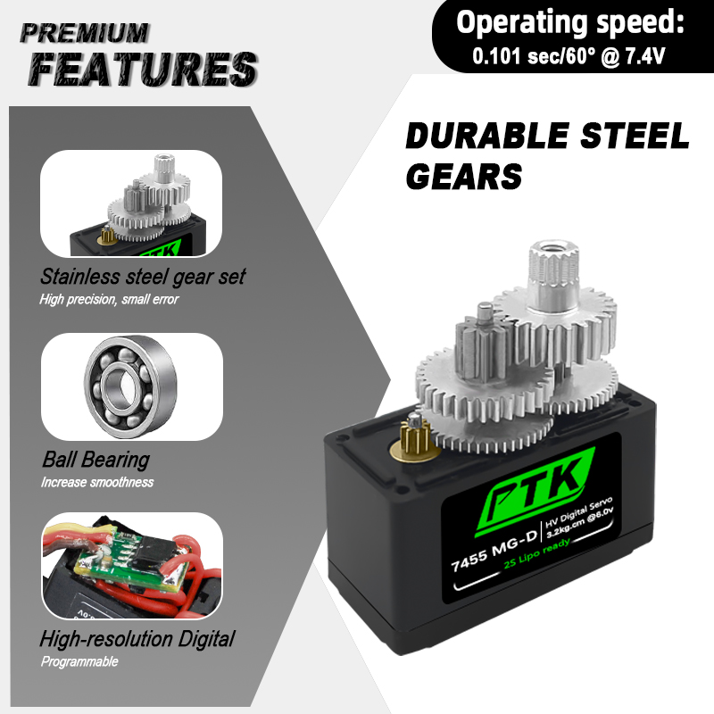 PTK 7455MG-D Servo 12g Digital – Rc Hobby Shops Bewertung und Preis