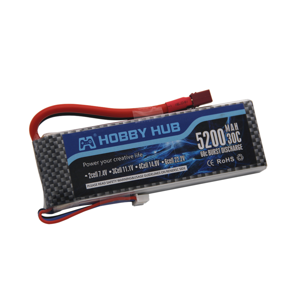 7,4 V 5200 mAh 30C 2S 1P Lipo  – Rc Roc Hobby Bewertung und Preis