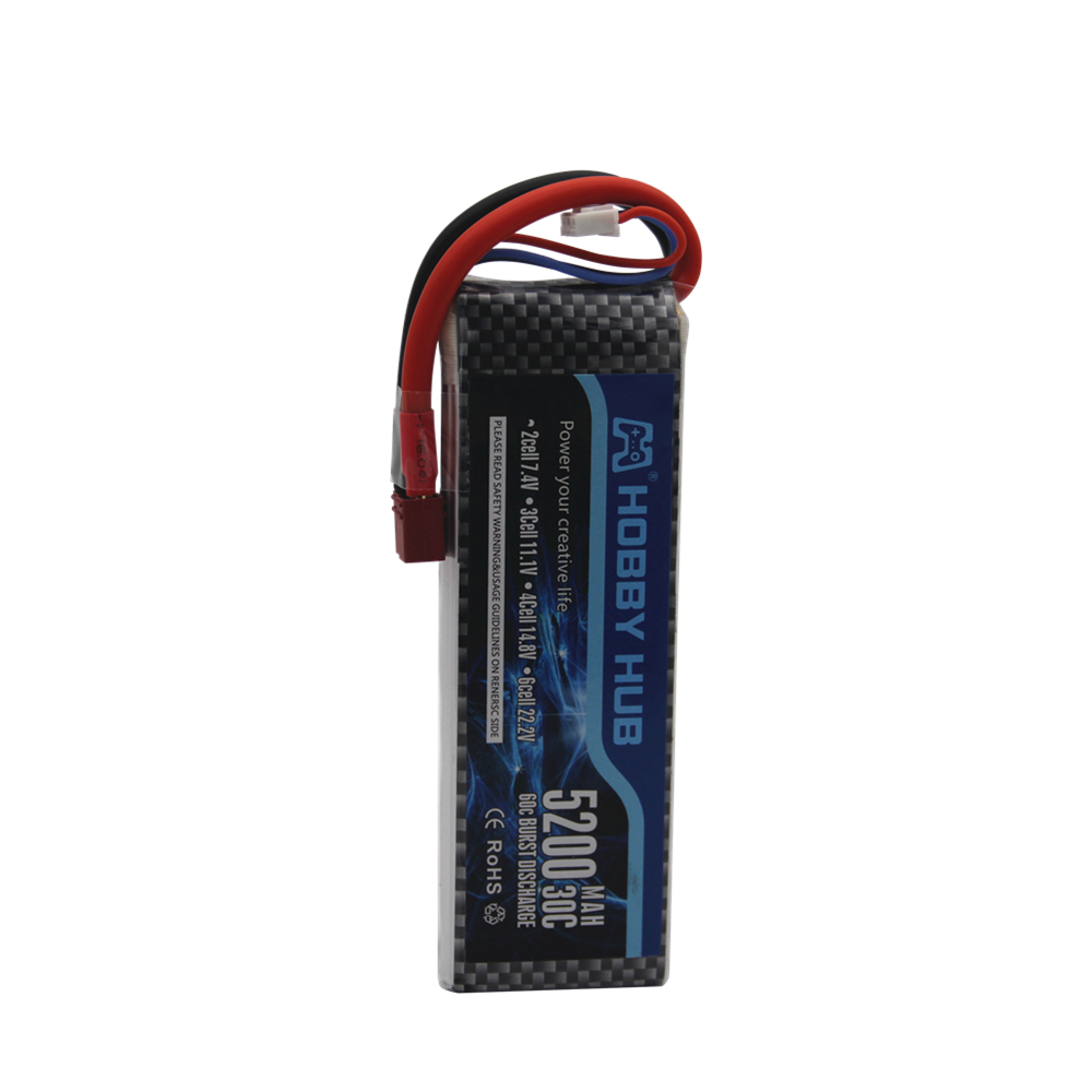 7,4 V 5200 mAh 30C 2S 1P Lipo  – Rc Roc Hobby Bewertung und Preis